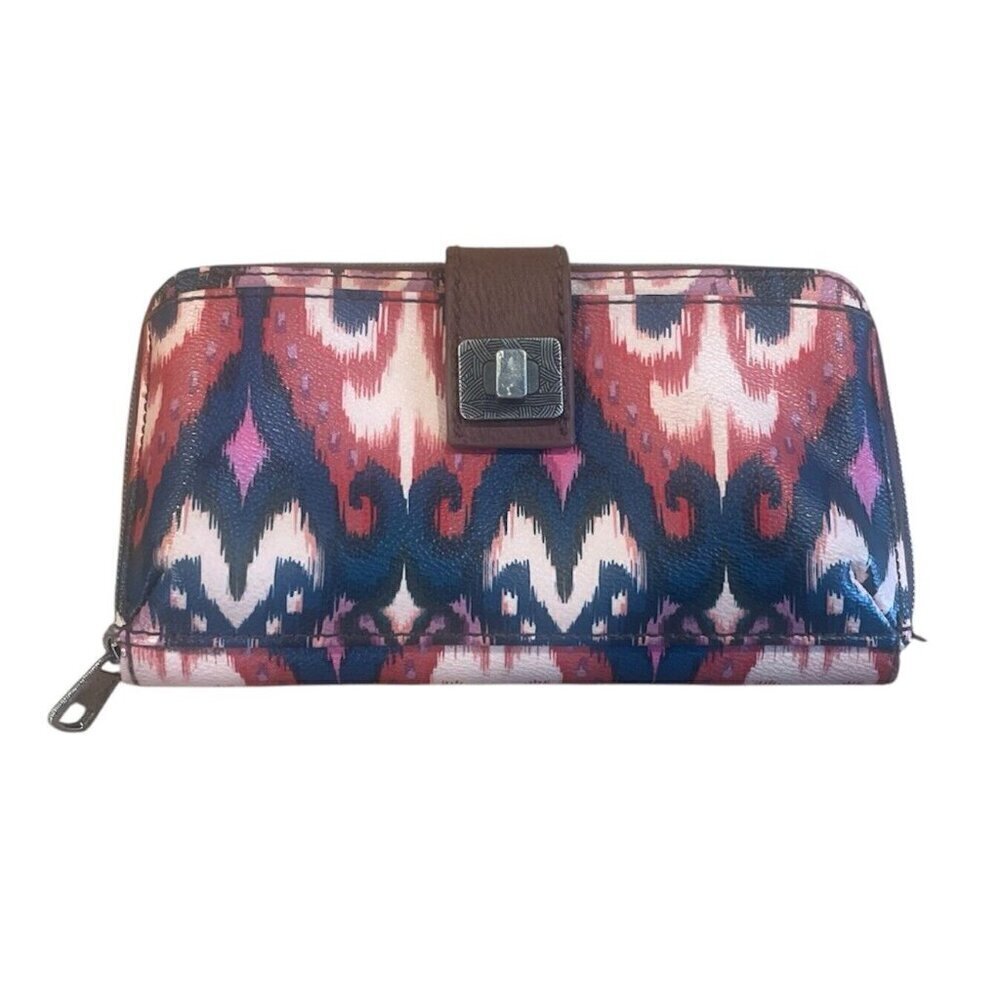 The Sak Wallet Zip Around Multi-Color Multiple Compartments Fall Colors